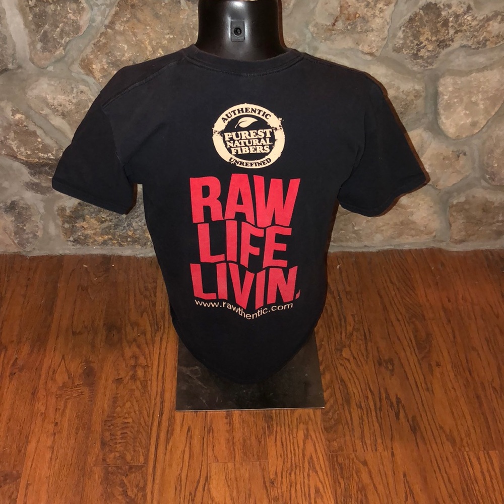 RAW cigarette rolling paper T-shirt. Size L - Picture 4 of 8